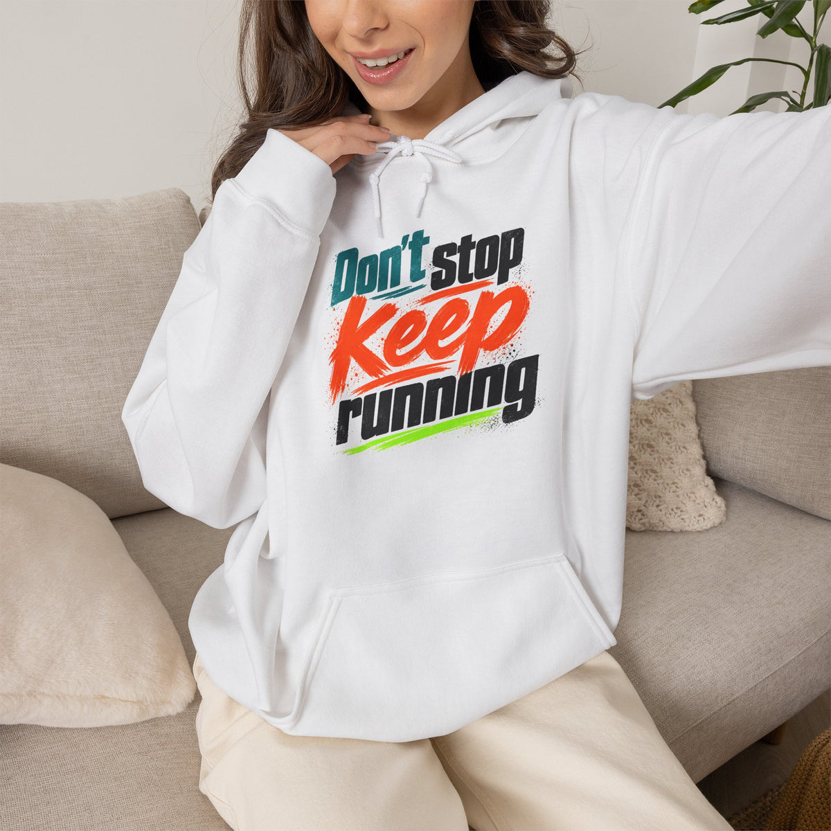 WERUNTOGETHER /  don't Stop Keep Running Hoodie-Color Edition