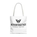 WERUNTOGETHER Training Tote Bag — 18” × 18”