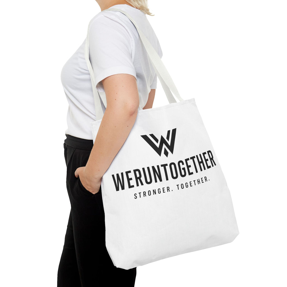 WERUNTOGETHER Training Tote Bag — 18” × 18”
