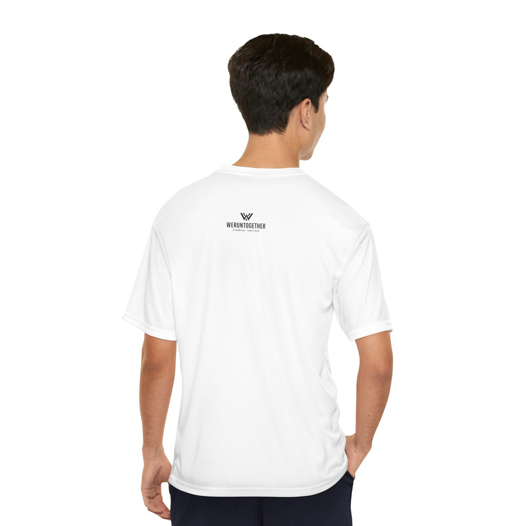 WERUNTOGETHER -Time is running out keep running -Men's Performance T-Shirt